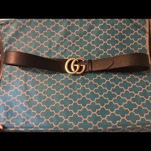 Full Grain Leather Gucci Belt Mens